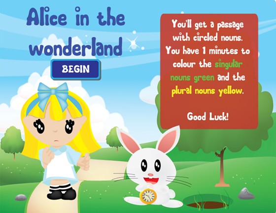 Interfaces: Game design: Alice in wonderland