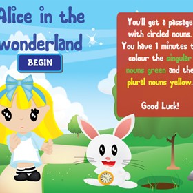 Interfaces: Game design: Alice in wonderland